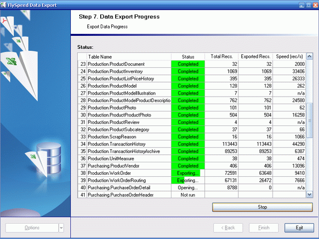 Screenshot for FlySpeed Data Export 5.1